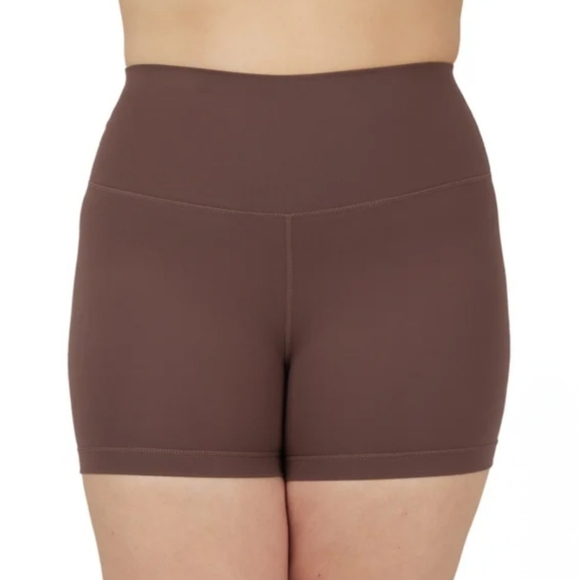 Reflex Active Shorts 2 Pack Green Brown Size XS High Waisted Stretch Shorts New! - Picture 2 of 16